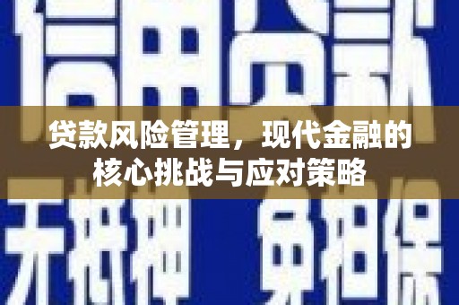 松桃贷款风险管理，现代金融的核心挑战与应对策略