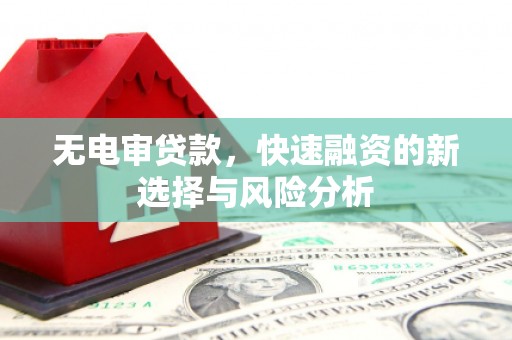 松桃无电审贷款，快速融资的新选择与风险分析