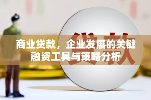松桃商业贷款，企业发展的关键融资工具与策略分析