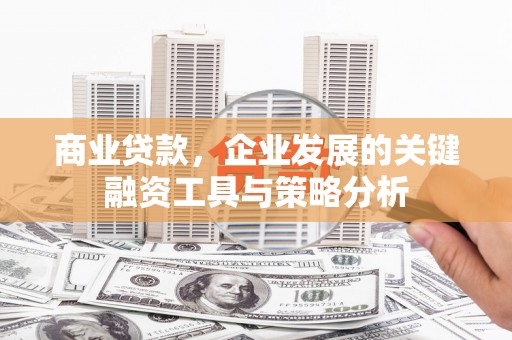 松桃商业贷款，企业发展的关键融资工具与策略分析